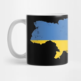 Ukraine Map with Flag Mug